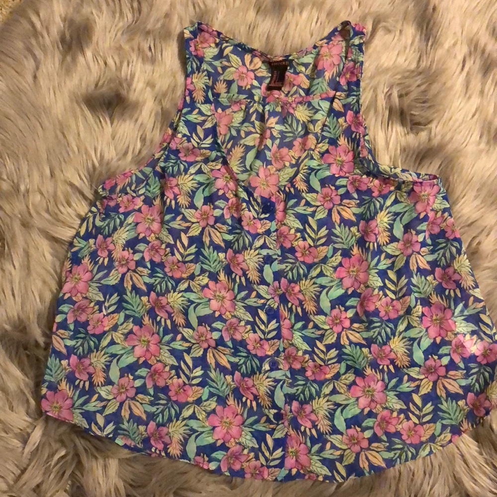 Floral tank top